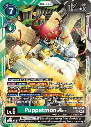Puppetmon ACE [BT21-051] [World Convergence] - Trinity Hobby