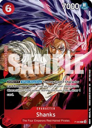 Shanks (Event Pack Vol. 6) (P-083) - [One Piece Promotion Cards] Foil - Trinity Hobby