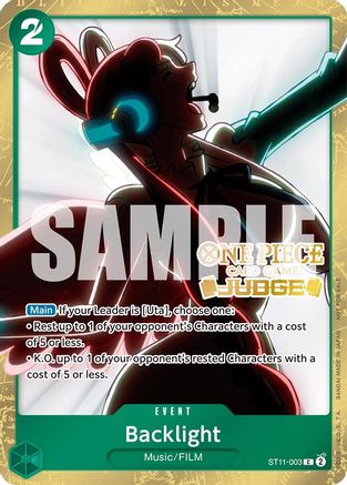 Backlight (Judge Pack Vol. 5) (ST11-003) - [One Piece Promotion Cards] Foil - Trinity Hobby