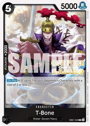T-Bone (Judge Pack Vol. 5) (EB01-049) - [One Piece Promotion Cards] Foil - Trinity Hobby