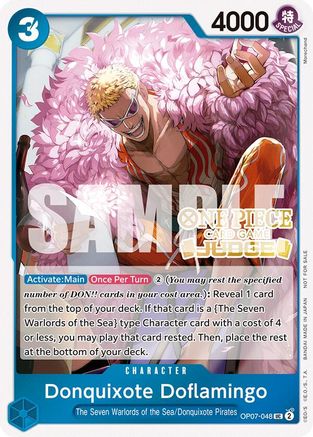 Donquixote Doflamingo (Judge Pack Vol. 5) (OP07-048) - [One Piece Promotion Cards] Foil - Trinity Hobby
