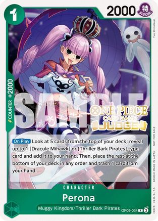 Perona (Judge Pack Vol. 5) (OP09-034) - [One Piece Promotion Cards] Foil - Trinity Hobby