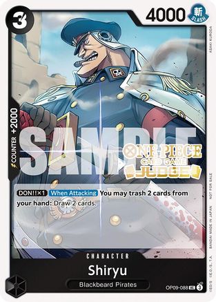 Shiryu (Judge Pack Vol. 5) (OP09-088) - [One Piece Promotion Cards] Foil - Trinity Hobby