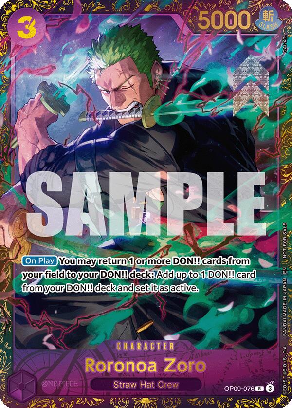 Roronoa Zoro (Championship 25-26 Regionals Season 1) (OP09-076) - [One Piece Promotion Cards] Foil