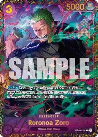 Roronoa Zoro (Championship 25-26 Regionals Season 1) (OP09-076) - [One Piece Promotion Cards] Foil - Trinity Hobby