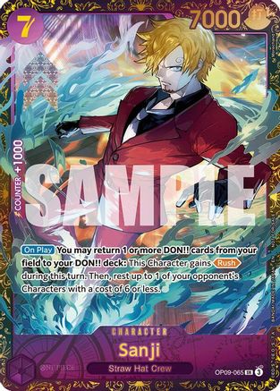 Sanji (Championship 25-26 Regionals Season 1) (OP09-065) - [One Piece Promotion Cards] Foil - Trinity Hobby