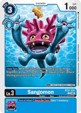 Sangomon [BT21-031] [World Convergence] - Trinity Hobby
