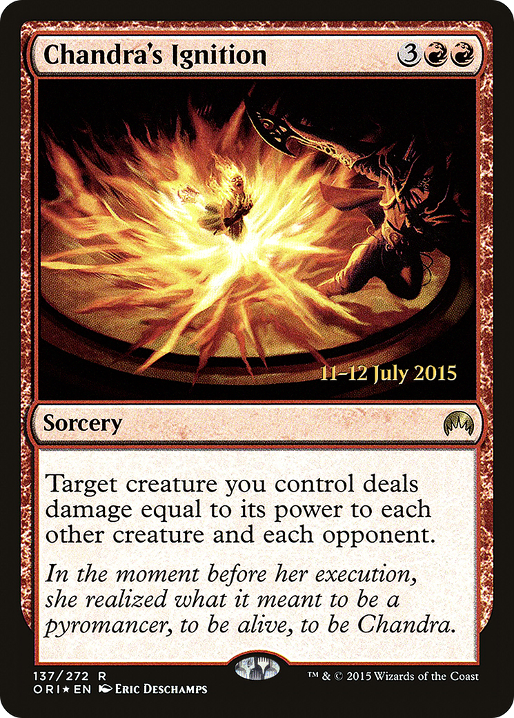 Chandra's Ignition [Magic Origins Prerelease Promos] - Trinity Hobby