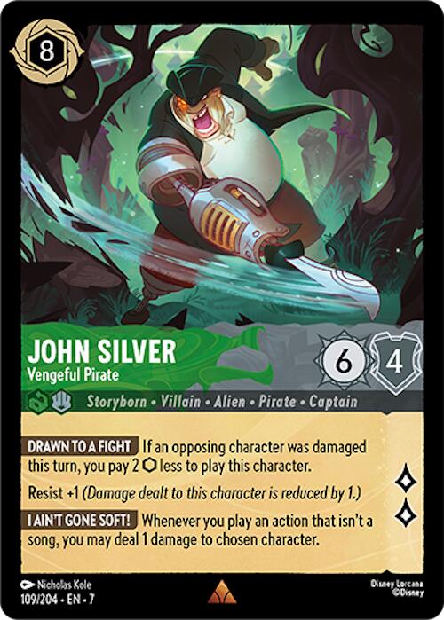 John Silver - Vengeful Pirate (109/204) [Archazia's Island] - Trinity Hobby