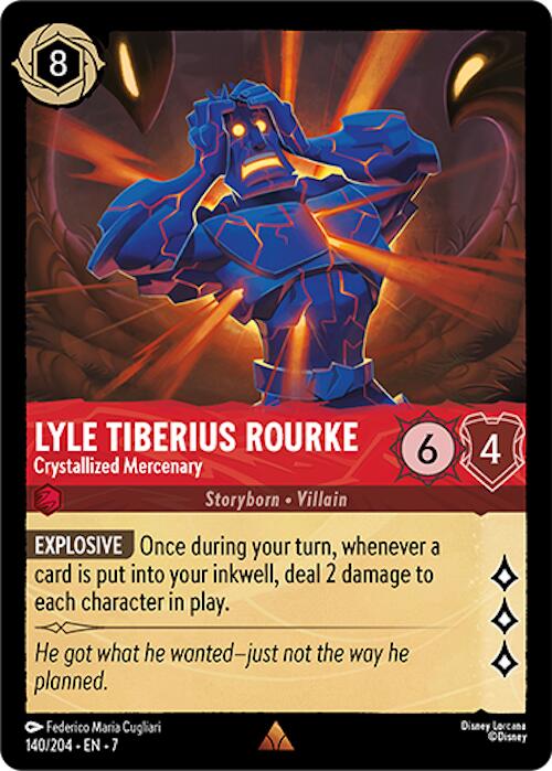Lyle Tiberius Rourke - Crystallized Mercenary (140/204) [Archazia's Island] - Trinity Hobby