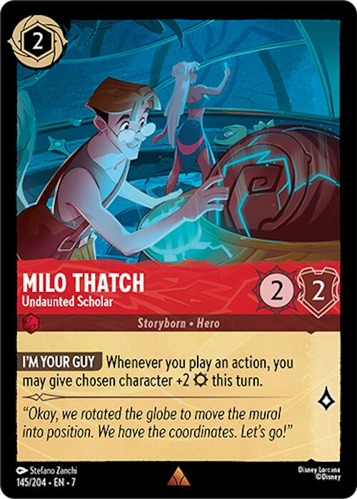 Milo Thatch - Undaunted Scholar (145/204) [Archazia's Island] - Trinity Hobby
