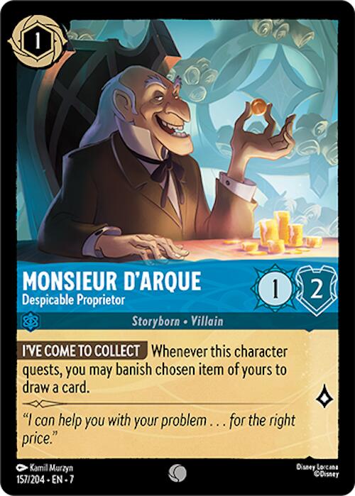 Monsieur D'Arque - Despicable Proprietor (157/204) [Archazia's Island] - Trinity Hobby