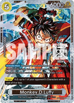 Monkey.D.Luffy (Championship 2024 World Final 2nd Place) (OP07-109) - [One Piece Promotion Cards] - Trinity Hobby