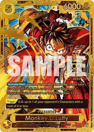 Monkey.D.Luffy (Championship 2024 World Final 1st Place) (OP07-109) - [One Piece Promotion Cards] - Trinity Hobby