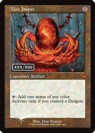 Mox Jasper (Serial Numbered)  [Foil]  (TDM-419) - [Tarkir: Dragonstorm] - Trinity Hobby