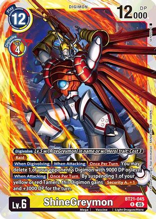 ShineGreymon [BT21-045] [World Convergence] - Trinity Hobby