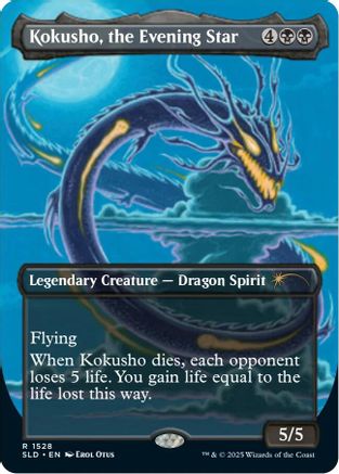Kokusho, the Evening Star (Rainbow Foil) (SLD-1528) - [Secret Lair Drop Series] Foil - Trinity Hobby