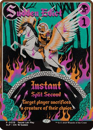 Sudden Edict (SLP-039) - [Secret Lair Showdown] Foil - Trinity Hobby