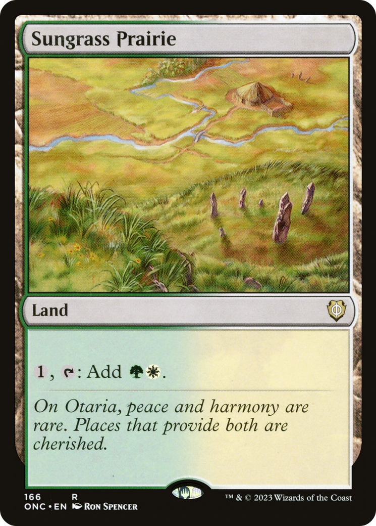 Sungrass Prairie [Phyrexia: All Will Be One Commander] - Trinity Hobby