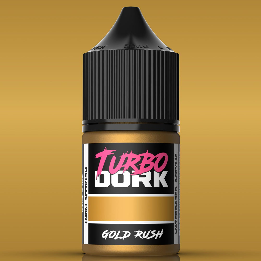 Turbo Dork Gold Rush Metallic Acrylic Paint 22ml Bottle