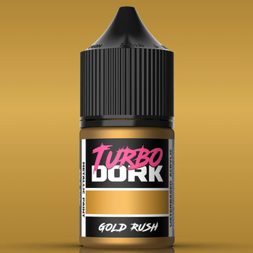 Turbo Dork Gold Rush Metallic Acrylic Paint 22ml Bottle