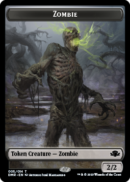 Zombie // Construct Double-Sided Token [Dominaria Remastered Tokens] - Trinity Hobby