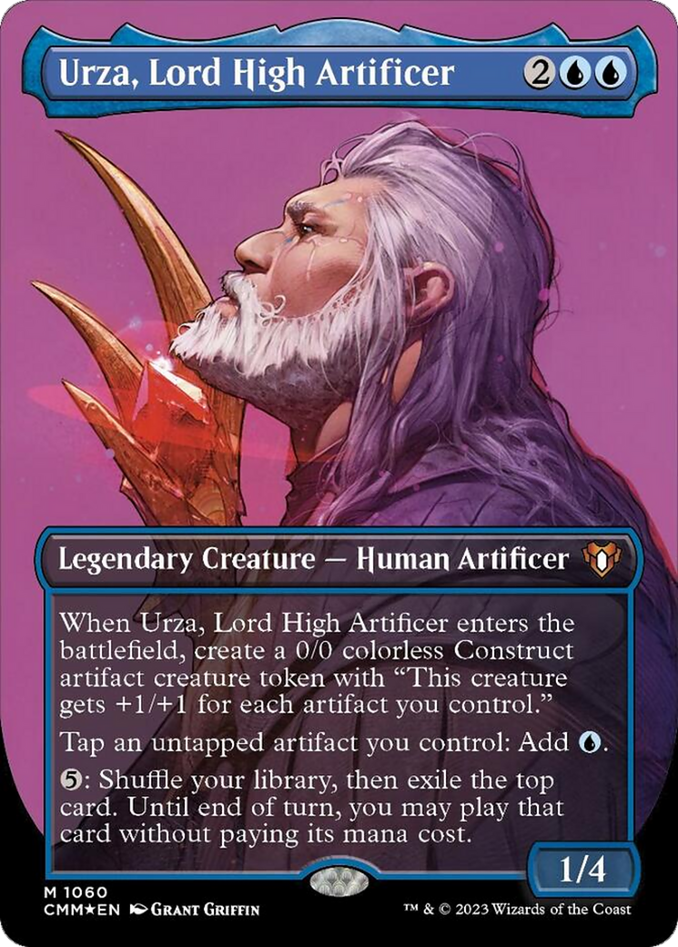 Urza, Lord High Artificer (Borderless Textured Foil Frame Break) [Commander Masters] - Trinity Hobby