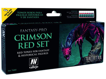 Vallejo CRIMSON RED 8 COLOR SET