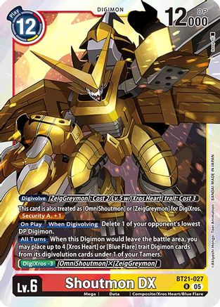 Shoutmon DX [BT21-027] [World Convergence] - Trinity Hobby