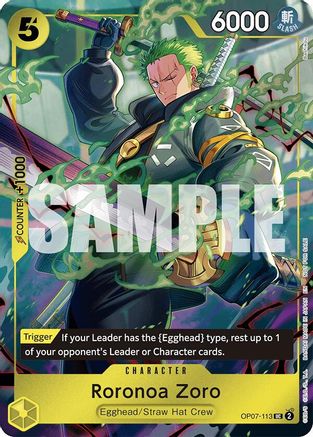 Roronoa Zoro (One Piece Day Dallas 2025) (OP07-113) - [One Piece Promotion Cards] Foil - Trinity Hobby