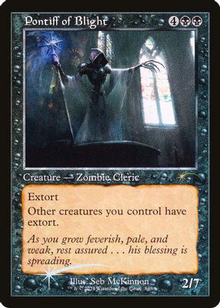 Pontiff of Blight (Retro Frame) (SLD-848) - [Secret Lair Drop Series] Foil - Trinity Hobby