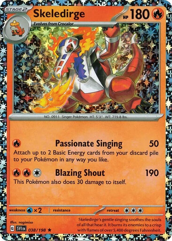 Skeledirge (038/198) (Sparkle Holo) [Miscellaneous Cards] - Trinity Hobby