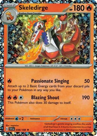 Skeledirge (Sparkle Holo) - (038/198) Holofoil [Miscellaneous Cards & Products]