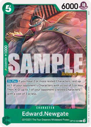Edward.Newgate (OP10-024) - [Royal Blood Release Event Cards]