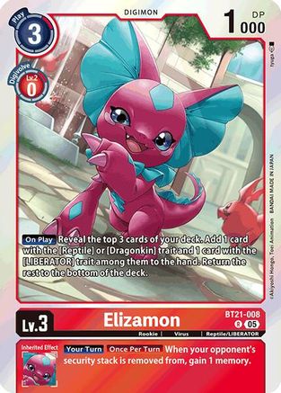 Elizamon [BT21-008] [World Convergence] - Trinity Hobby