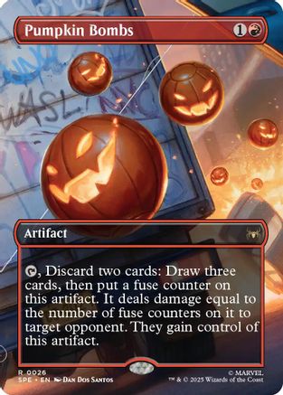 Pumpkin Bombs (Borderless) (-026) - [Marvel's Spider-Man: Eternal-Legal] - Trinity Hobby