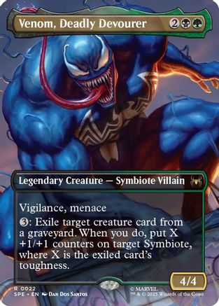 Venom, Deadly Devourer (Borderless) (SPE, MAR-022) - [Marvel's Spider-Man: Eternal-Legal] Foil - Trinity Hobby