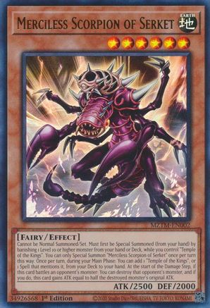 Merciless Scorpion of Serket [MZTM-EN002] Ultra Rare - Trinity Hobby