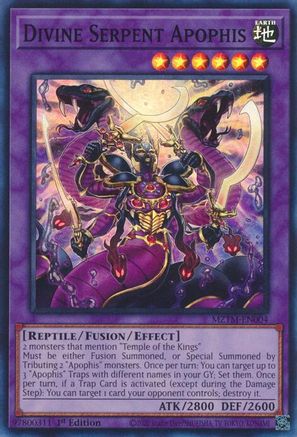 Divine Serpent Apophis [MZTM-EN004] Super Rare - Trinity Hobby