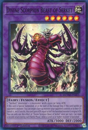 Divine Scorpion Beast of Serket [MZTM-EN005] Super Rare - Trinity Hobby