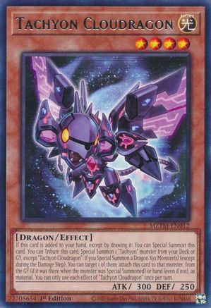 Tachyon Cloudragon [MZTM-EN012] Rare - Trinity Hobby