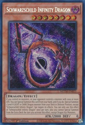 Schwarzschild Infinity Dragon [MZTM-EN013] Secret Rare - Trinity Hobby