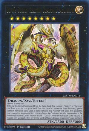 Divine Golden Shadow Dragon Dragluxion [MZTM-EN014] Ultra Rare - Trinity Hobby