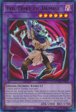 The Duke of Demise [MZTM-EN033] Ultra Rare - Trinity Hobby