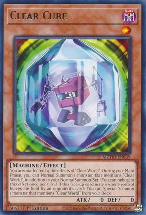 Clear Cube [MZTM-EN039] Rare - Trinity Hobby