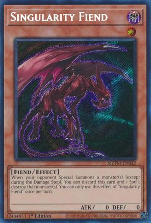 Singularity Fiend [MZTM-EN042] Secret Rare - Trinity Hobby