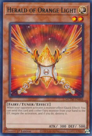 Herald of Orange Light [MZTM-EN068] Rare - Trinity Hobby