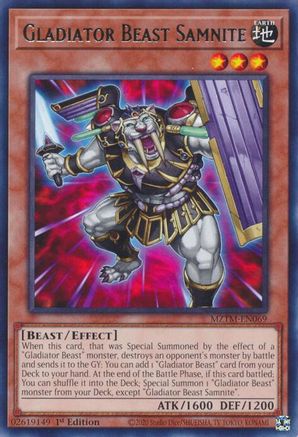 Gladiator Beast Samnite [MZTM-EN069] Rare - Trinity Hobby