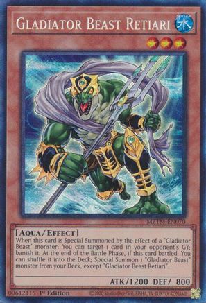 Gladiator Beast Retiari (Collector's Rare) [MZTM-EN070] Collector's Rare - Trinity Hobby
