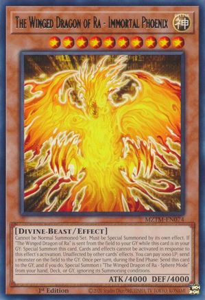 The Winged Dragon of Ra - Immortal Phoenix [MZTM-EN074] Rare - Trinity Hobby